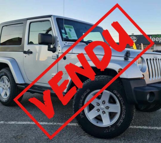 Jeep wrangler jk gris 2 portes Vendu