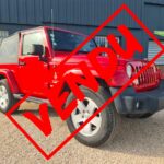 Jeep Wrangler JK rouge diesel occasion à vendre