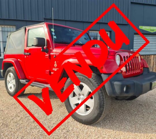 Jeep Wrangler JK rouge diesel occasion à vendre